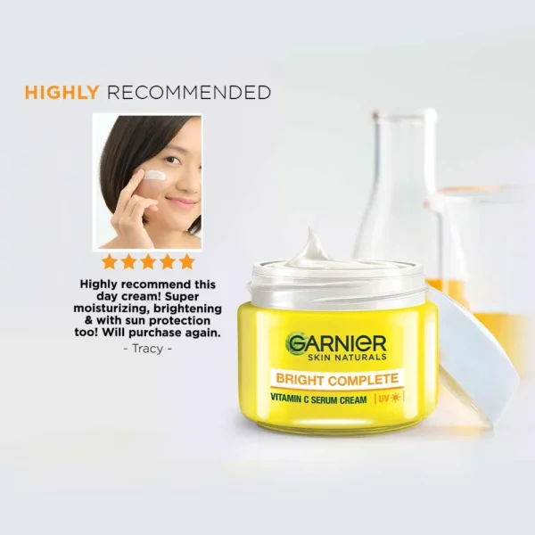Garnier Bright Complete Vitamin C Serum Cream UV, 23g - Image 3